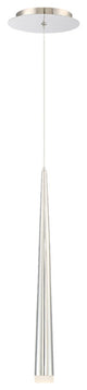 Cascade 1 Light LED Pendant in Polished Nickel