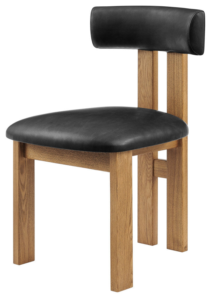 Hailey Dining Side Chair,, Set of 2, Casa Black, Faux Leather