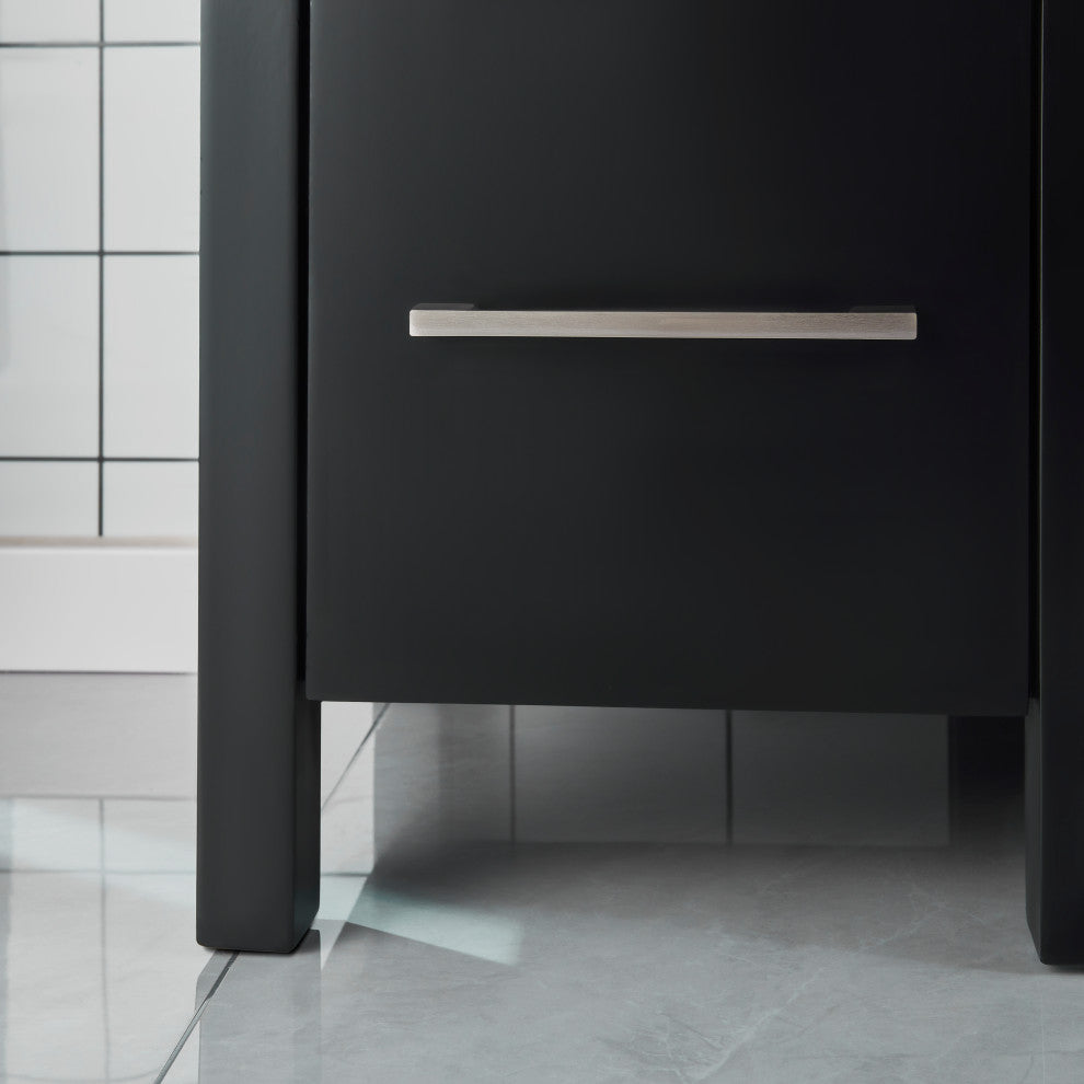 Vanity Art Vanity Set With Ceramic Top, 72", Espresso