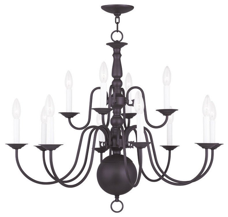 Williamsburgh Chandelier, Bronze