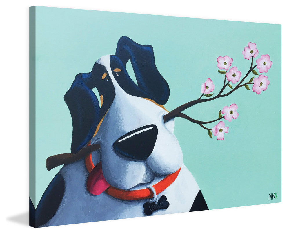 Marmont Hill, "Woody" by Mike Taylor Painting Print on Wrapped Canvas, 36x24