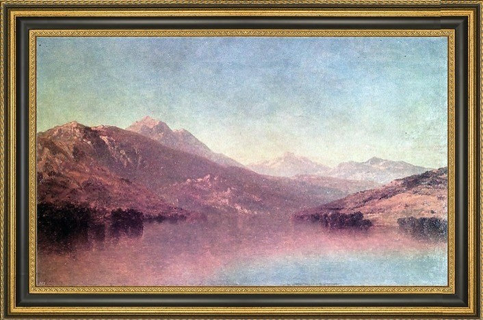 John W Casilear Rocky Mountain Landscape Framed Premium Canvas Print, 18"x27"