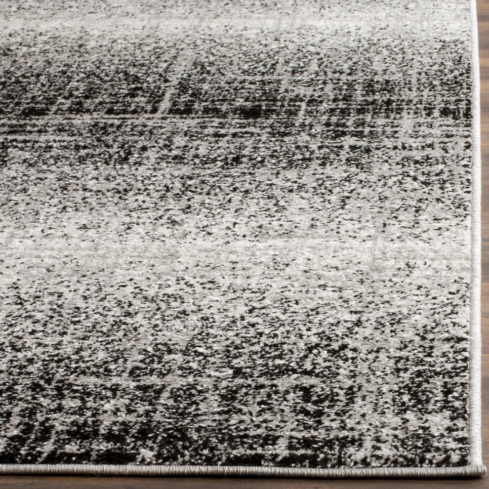Safavieh Adirondack Collection, ADR116 Rug, Silver/Black, 3'x5'