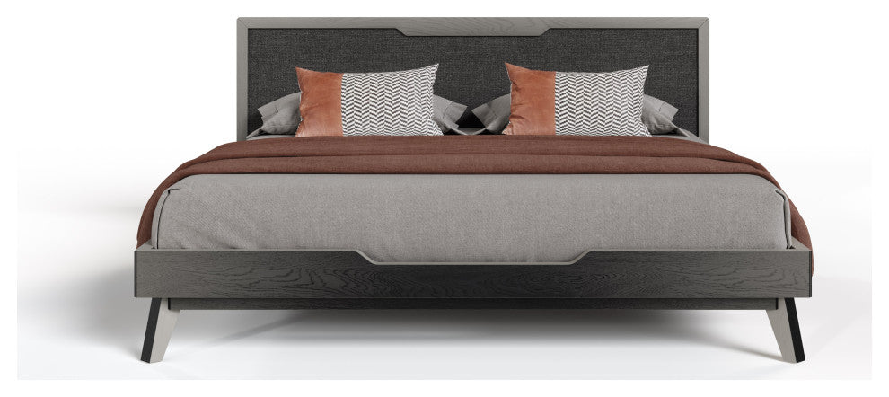 Nova Domus Soria Modern Gray Wash Bed, Eastern King