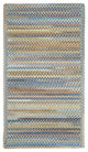 Kill Devil Hill Cross Sewn Braided Rectangle Rug, Light Blue, 9'2"x13'2"