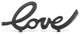 Roven Cast Iron Calligraphic Love Table Decor