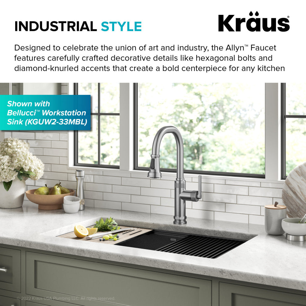 Sellette Pull-Down Kitchen Faucet, Spot Free Stainless Steel, Model Kpf-4102sfs