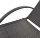 Deco 2 Piece Aluminum Outdoor Patio Chaise Lounges Chair, Cherry