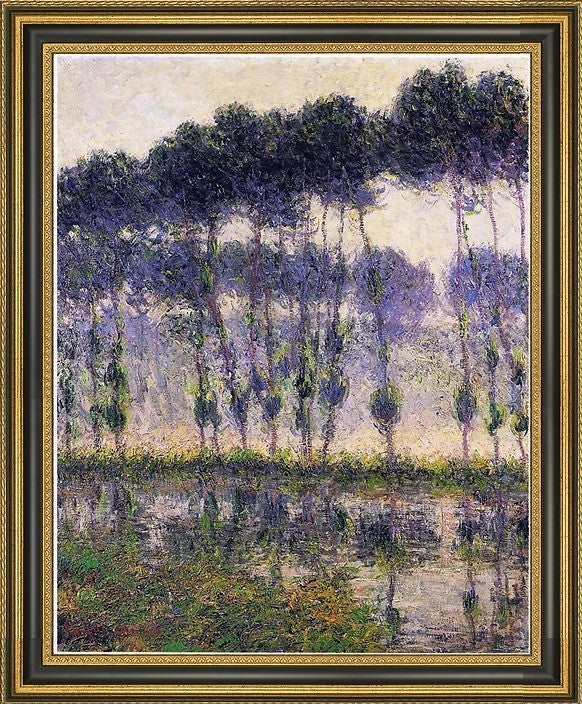 Gustave Loiseau Poplars by the Eau RiverFramed Premium Canvas Print, 16"x20"
