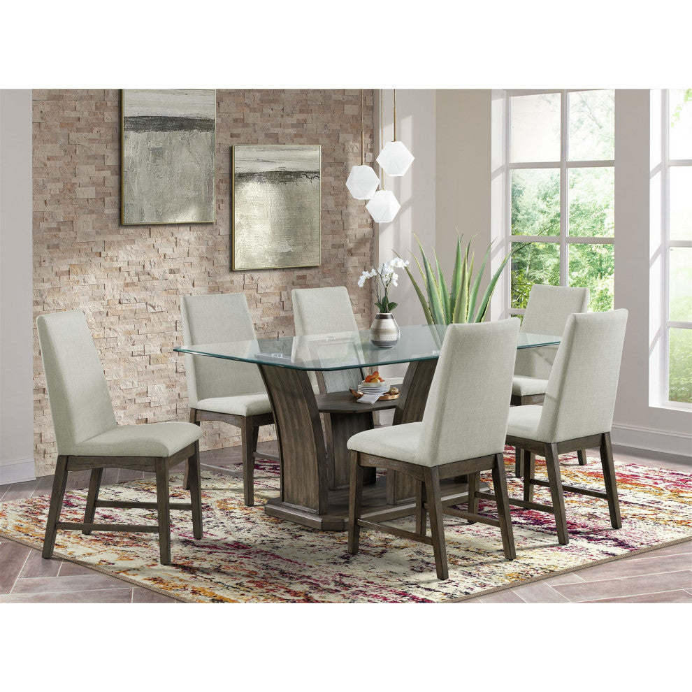 Dapper Dining Side Chair, Gray Finish, 2 Per Carton