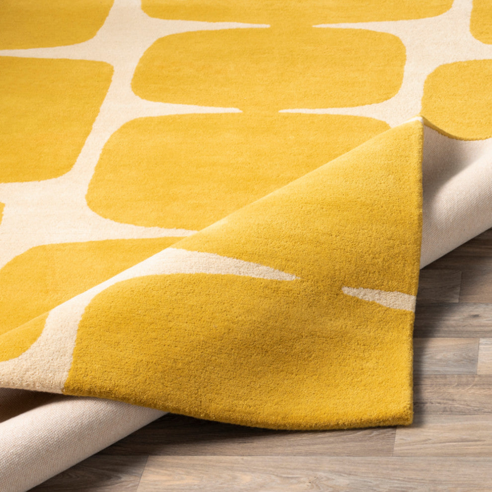 Surya Scion SCI-36 Modern Area Rug, Mustard, 8' x 11' Rectangle
