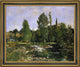 Eugene-Louis Boudin Saint-Cenery a PondFramed Premium Canvas Print, 16"x20"