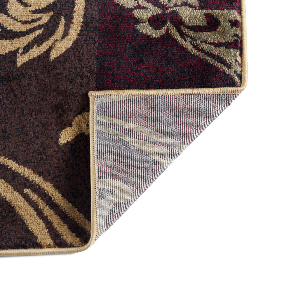 Reagan Transitional Floral Multi-Color Rectangle Area Rug, 5' x 7'