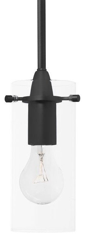 Effimero 1-Light Stem Hung Pendant Lamp, Black