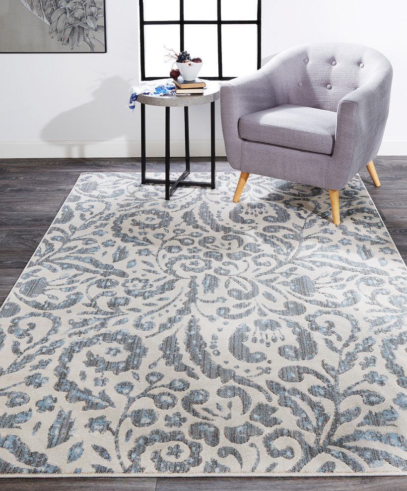 Weave & Wander Carini Rug, Mist, 2'2"x4'