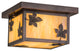 10Sq Hyde Park Maple Leaf Flushmount