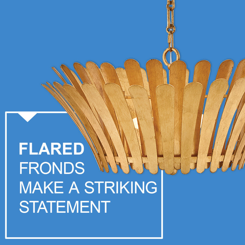 Hinkley Reina Medium Tapered Chandelier, Distressed Brass