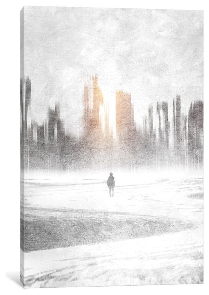 "Grey Hope" by Viviana Gonzalez, 40x26x1.5