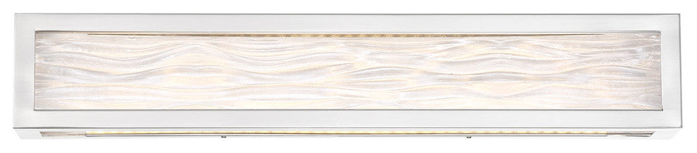 Shock Waves 27" LED Bathroom Vanity and Wall-Light 3000K, Brushed Nickel