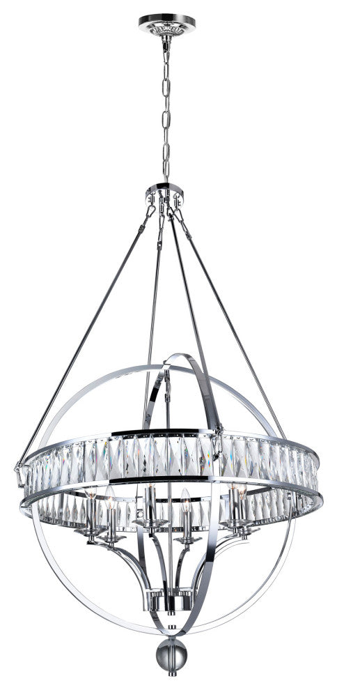 Arkansas 6 Light Chandelier With Chrome Finish