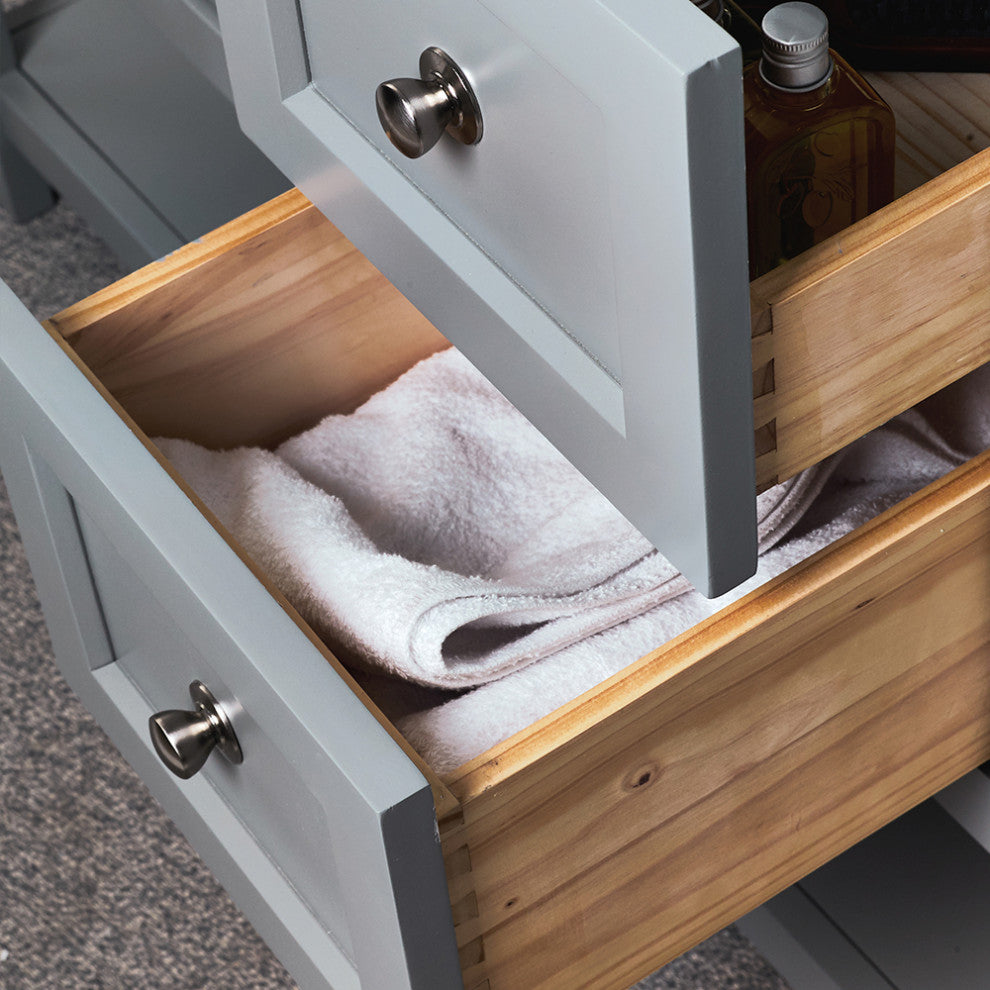 Fresca Manchester 40" Gray Cabinet With Top and Sink