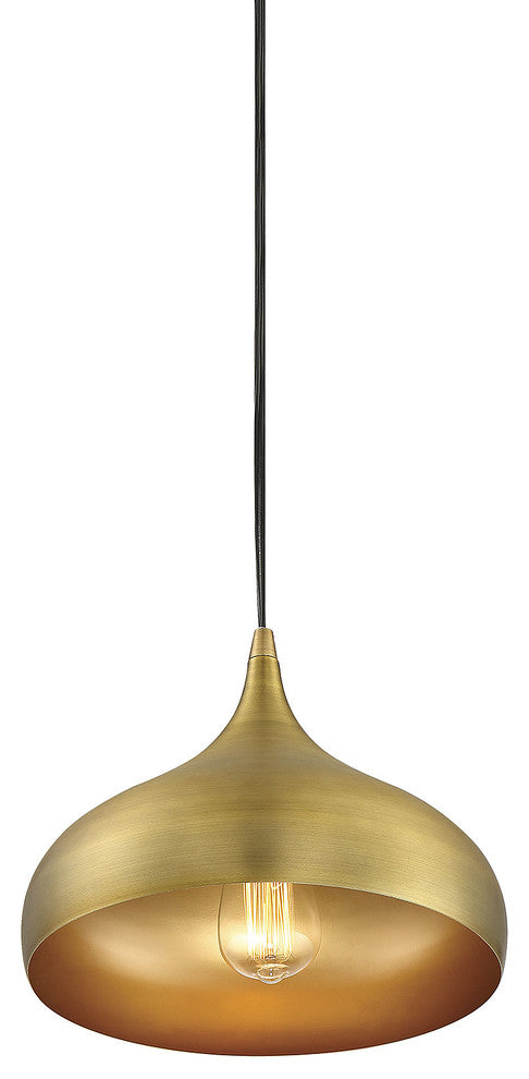 1-Light Mini Pendant, Brass