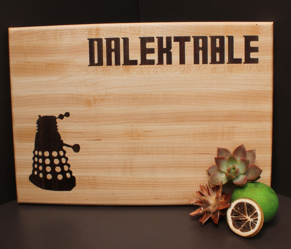 Exterminate Your Hunger With This Dalektable Inlay Cutting Board, 9"x13"x0.75"
