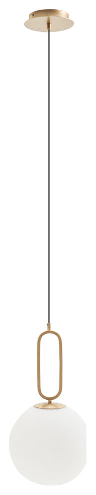 Vidalite Frosted Globe Pendant, Gold