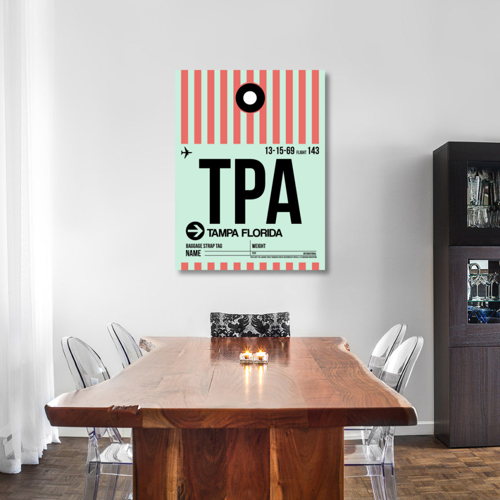 "TPA Tampa Luggage Tag 1" Fine Art Print
