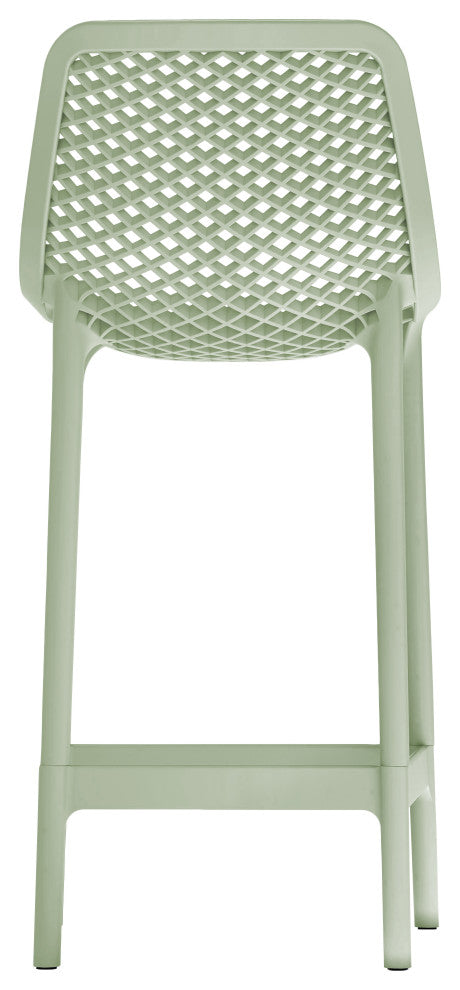 Mykonos Outdoor Patio Stool (Set of 4), Mint
