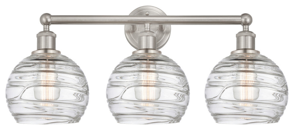 Athens Deco Swirl 3 26" Bath Vanity-Light Satin Nickel