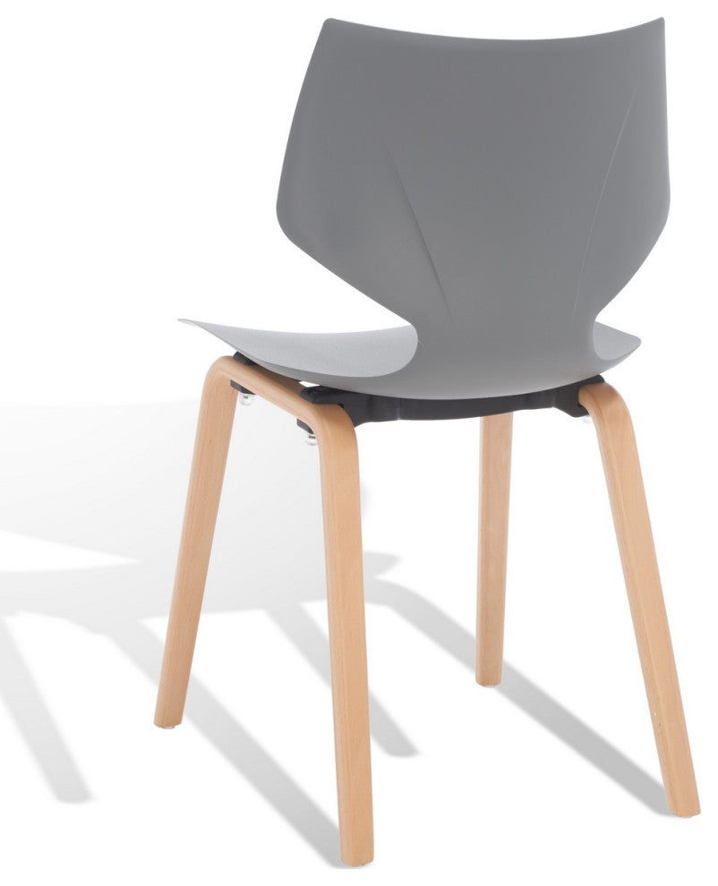 Safavieh Couture Darnel Molded Plastic Dining Chair, Grey/Natural