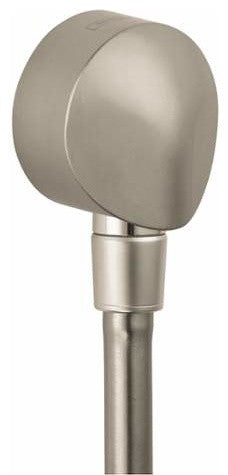 Hansgrohe FixFit Wall Outlet With Check Valves, Brushed Nickel