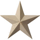 5"W x 5"H x 3/4"P Galveston Star Rosette, Alder