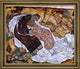 Egon Schiele Death and the Maiden - 16" x 20" Framed Premium Canvas Print