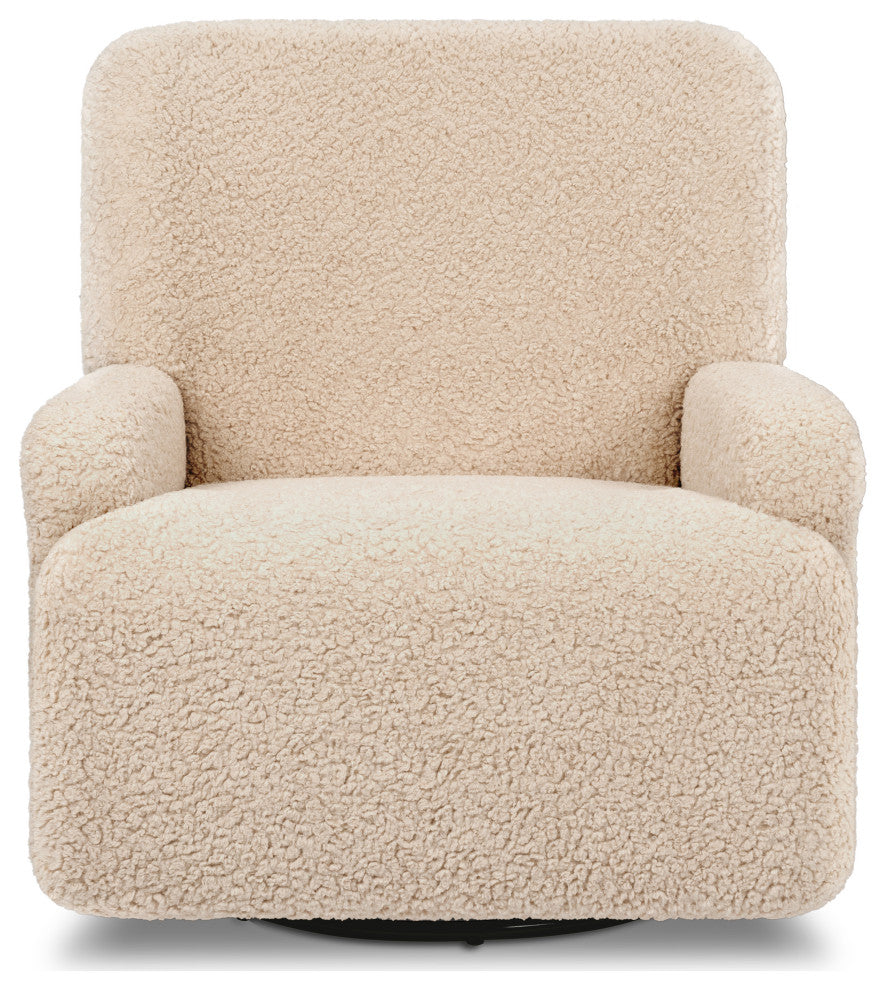 Winslow Extra Wide Recliner and Swivel Glider, Chai Shearling