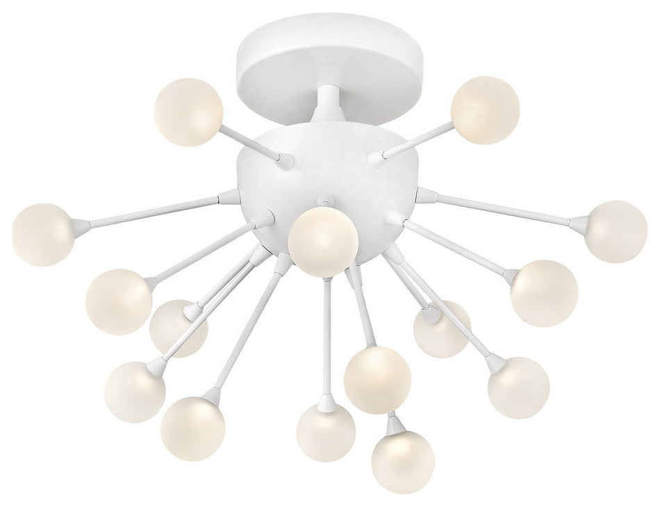 Fredrick Ramond Impulse 15-Light Semi-Flush Mount, Cloud