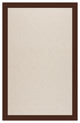 Zoe-White Wicker Machine Tufted Rectangle Rug, Brown, 3'x5'