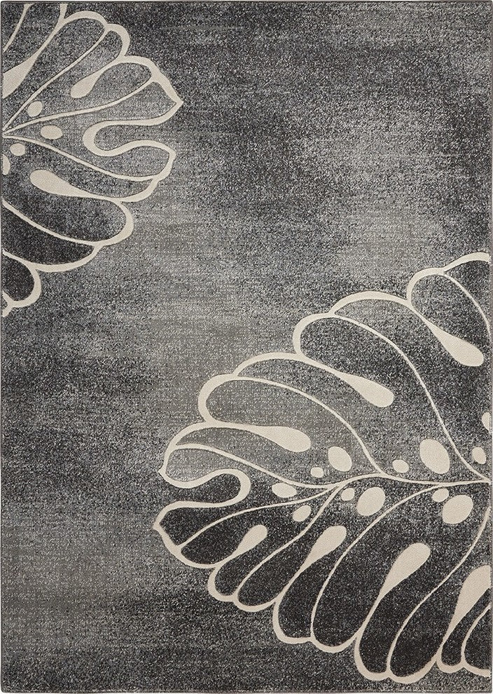 Nourison Maxell 2'2" x 7'6" Grey Modern Indoor Area Rug