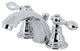 Kingston Brass KB951ACL Widespread Bathroom Faucet With Plastic Pop-Up, Chrome