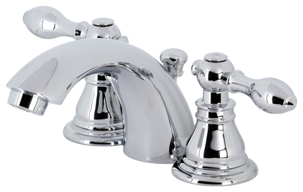 Kingston Brass KB951ACL Widespread Bathroom Faucet With Plastic Pop-Up, Chrome