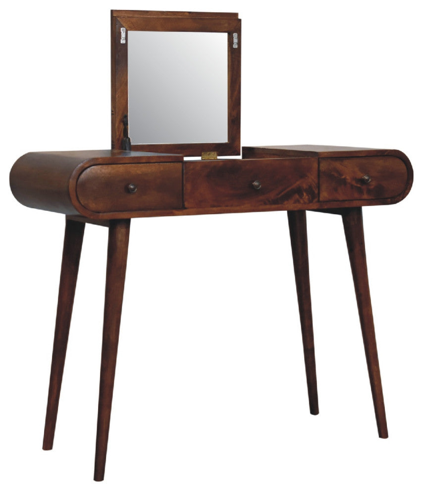 Chestnut Mirror Dressing Table