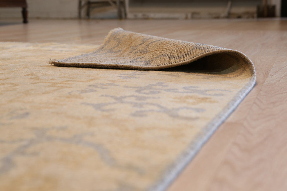 Gold Transitional All Over Ningxia Area Rug