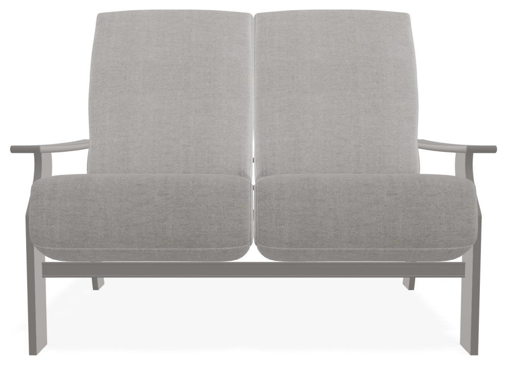 St. Catherine Deep Seat Outdoor Loveseat, Charter Silk/Warm Gray