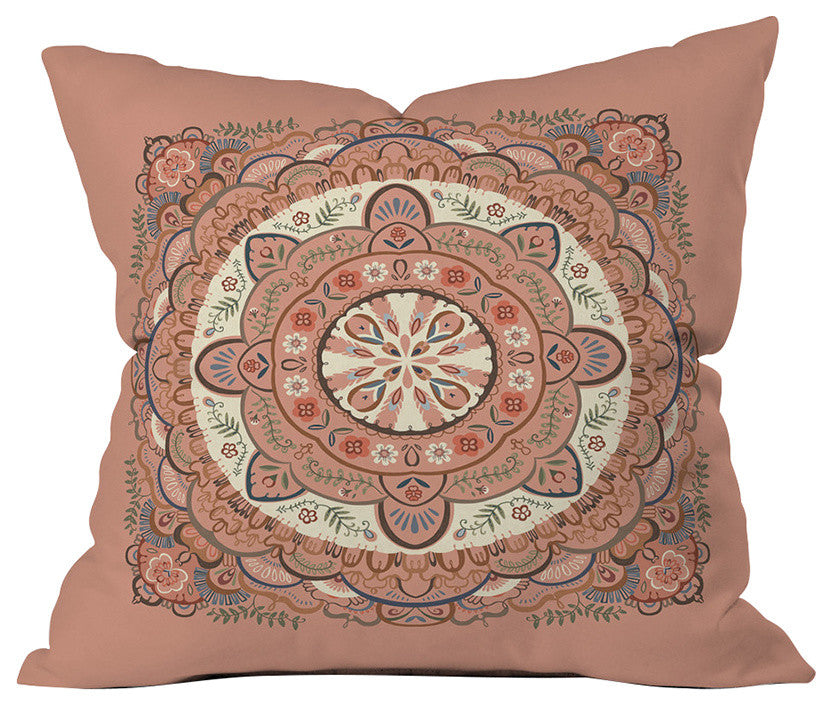 Pimlada Phuapradit Round Labyrinth Throw Pillow, 18"x18"