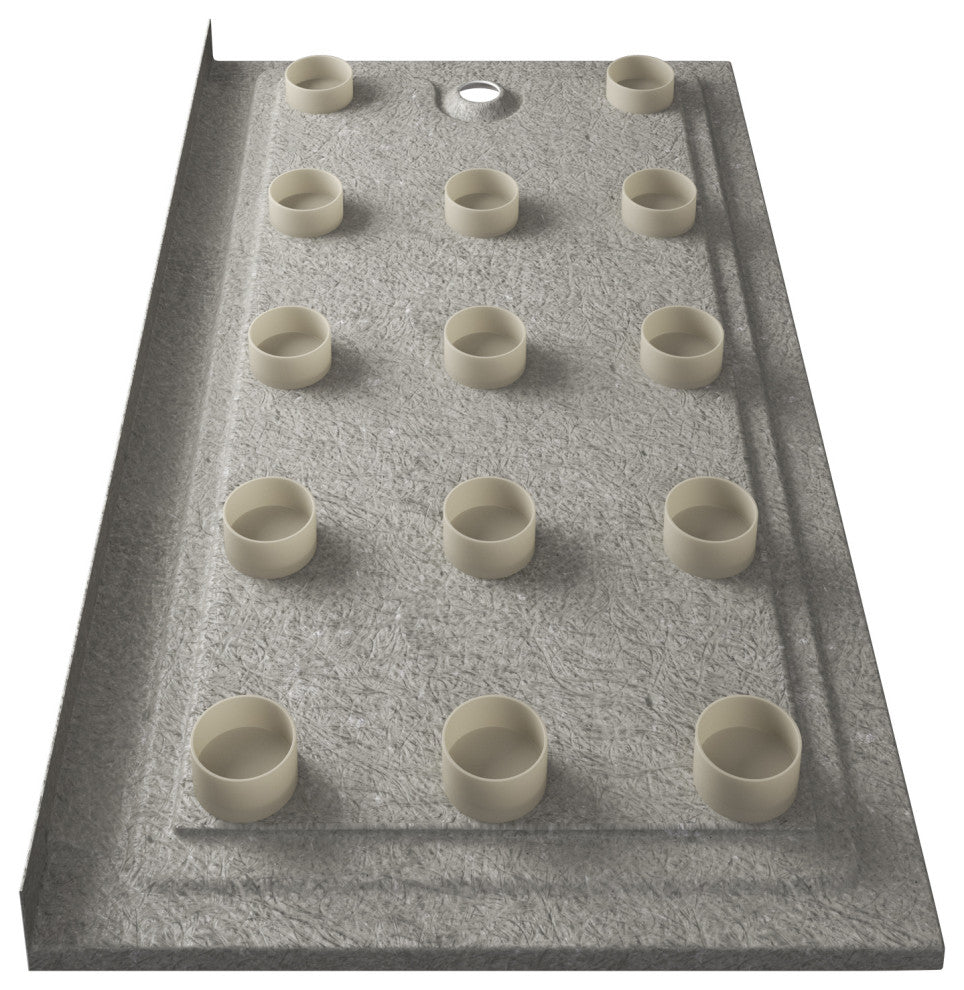 Shower Pan, 60"w X 32"d, Right