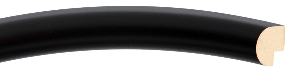 Pasadena Framed Oval Mirror, Matte Black, 17"x21"