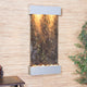 Whispering Creek Water Feature, Green Marble, Silver Metallic