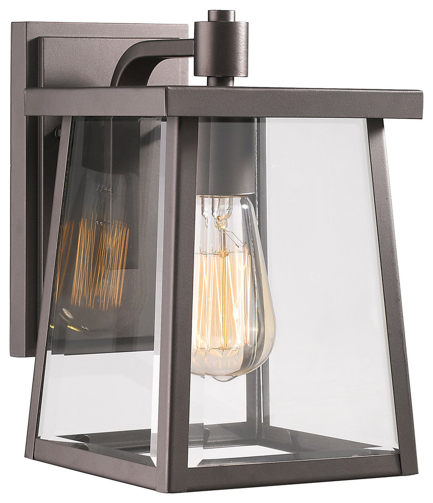 Gabriel 1-Light Rubbed Bronze Outdoor Wall Sconce 10"