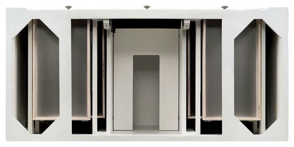 Bristol 48" Single Vanity Bright White, White Zeus Quartz